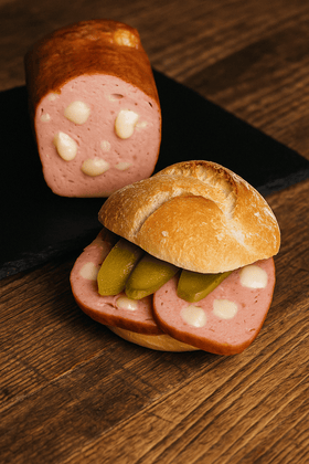 Käseleberkäse – ca. 500 g | Rauchofen - Leberkäse mit Käse | Backfertig & herzhaft genießen - Kumitzberg.at