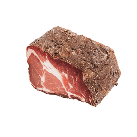 Schopfspeck – 300 g | Buchenholzgeräuchert & luftgetrocknet | Aus österreichischem Schweinefleisch - Kumitzberg.at