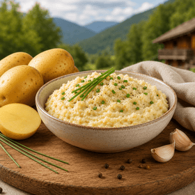 Erdäpfelkas 250g – Cremiger Kartoffelaufstrich nach Hausrezept - Kumitzberg.at