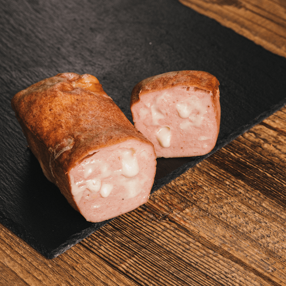 Käseleberkäse – ca. 500 g | Rauchofen - Leberkäse mit Käse | Backfertig & herzhaft genießen - Kumitzberg.at