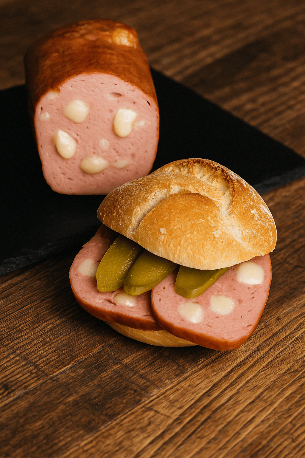Käseleberkäse – ca. 500 g | Rauchofen - Leberkäse mit Käse | Backfertig & herzhaft genießen - Kumitzberg.at