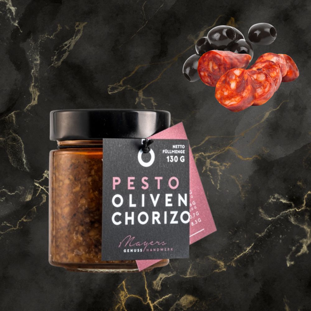 Oliven - Chorizo Pesto – Pikant & Aromatisch | 120 g - Kumitzberg.at