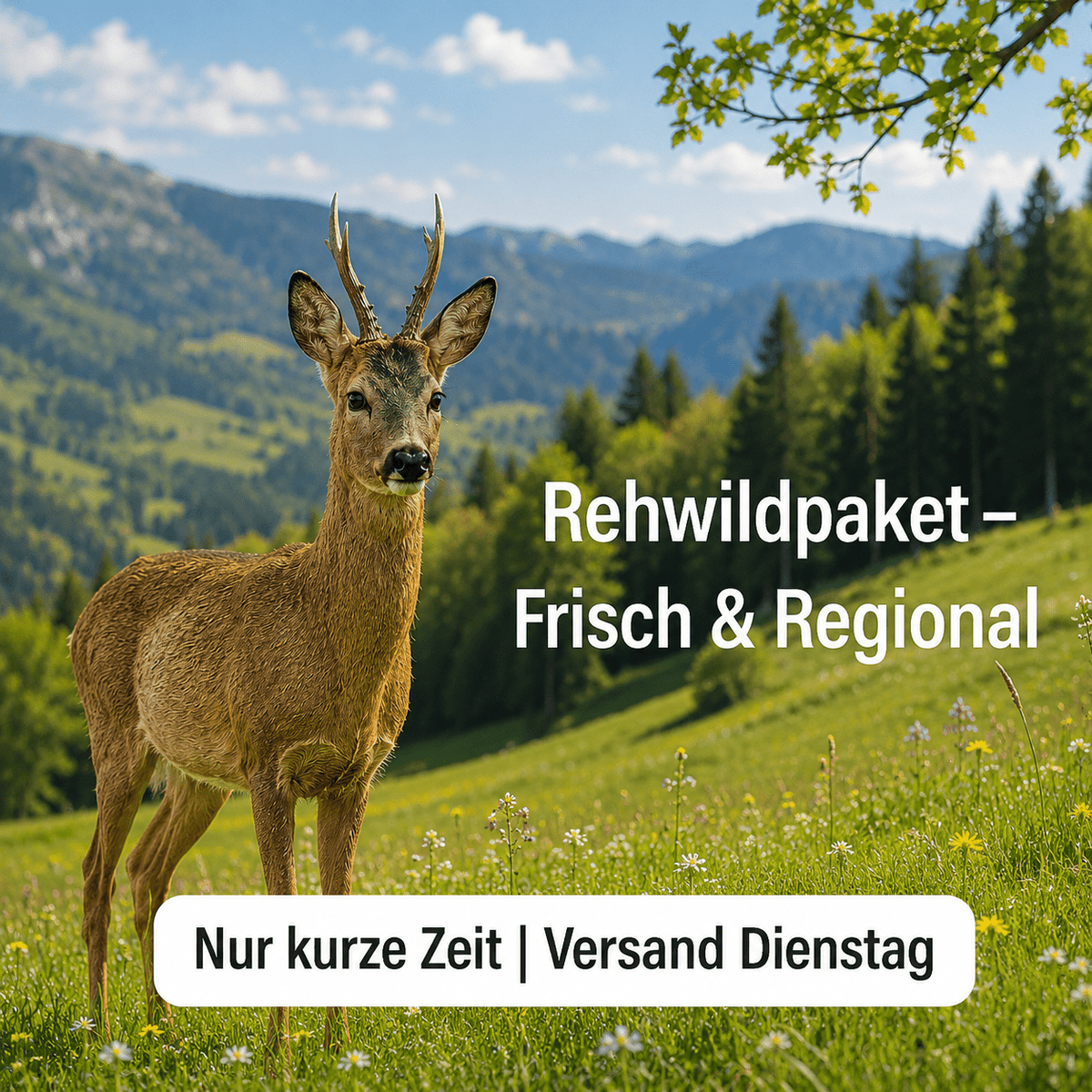 Rehfleischpaket 3kg – zart, fein & aus freier Wildbahn 3kg - Kumitzberg.at