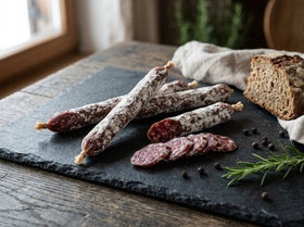 Salami Snack klassik – 100 g | Luftgetrocknete Mini-Salami mit Edelschimmel | Perfekt für unterwegs - Kumitzberg.at