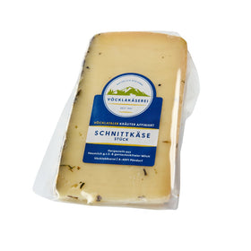 Schnittkäse Kräuter - Traditioneller Genuss mit aromatischen Kräutern - Kumitzberg.at