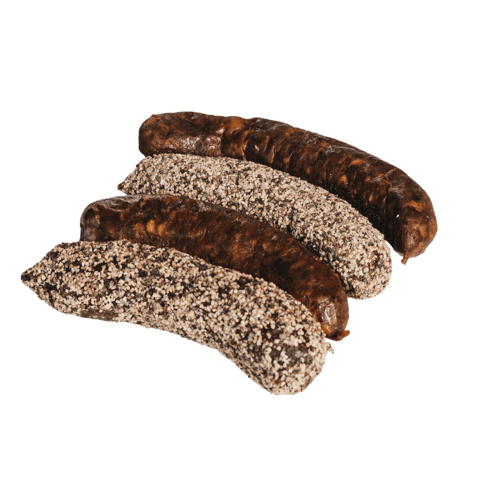 Wilde Hauswürstl – Pfeffer & Classic Mix ca. 160 g | Geräucherte Wildwurst für die Jause - Kumitzberg.at