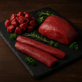 Wildfleischpaket Gamswild 3kg – Faschiertes, Gulasch, Braten, Rücken & Filet | Kumitzberg - Kumitzberg.at